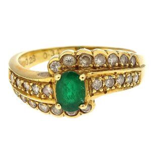 Ring 18K Emerald Diamond #51 #11 176590